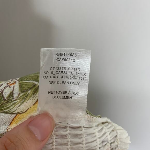 For Love and Lemons Lemon Print Tie Front Bra Top Womens Medium - Picture 10 of 12